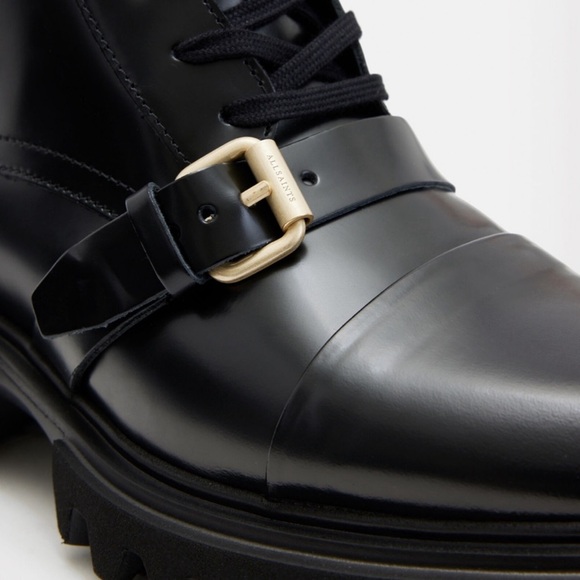 All Saints Tori Leather Boots Size 10 - Picture 11 of 12